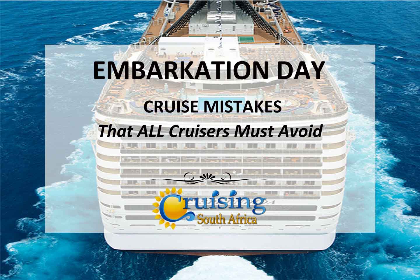 MSC CRUISES - What NOT to do on embarkation day