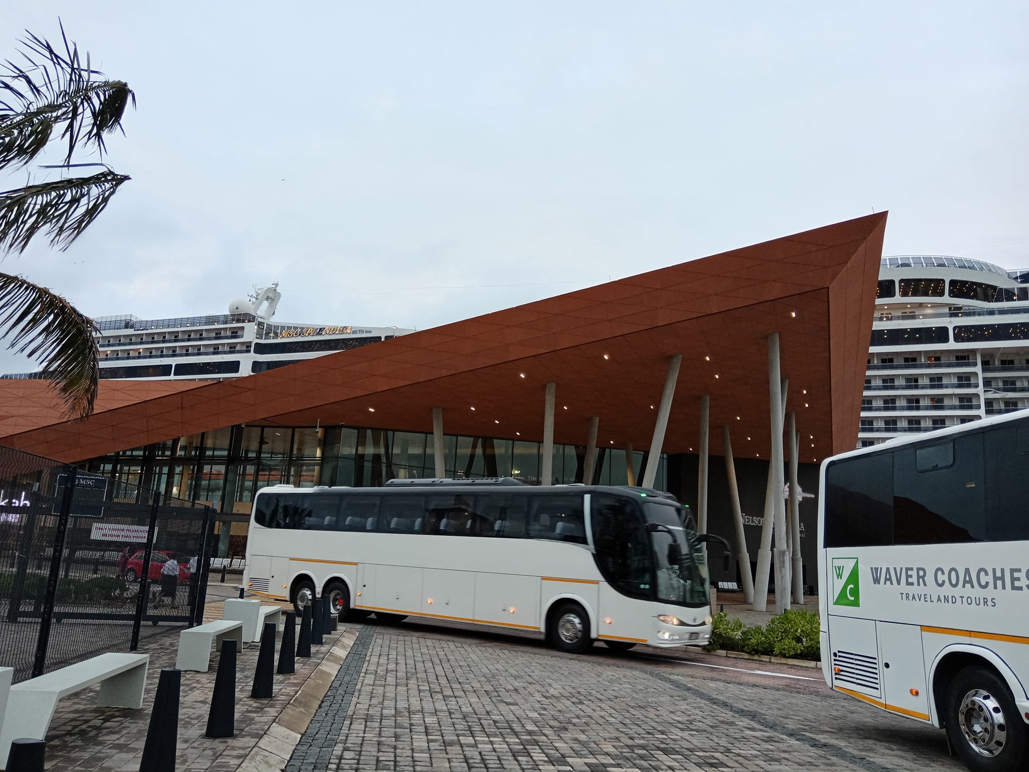 MSC Shuttles at the cruise terminal in Durban